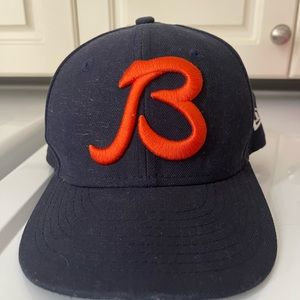 Chicago Bears NFL cap hat. Deep blue with orange B   Size 6 1/2. Cheer your team